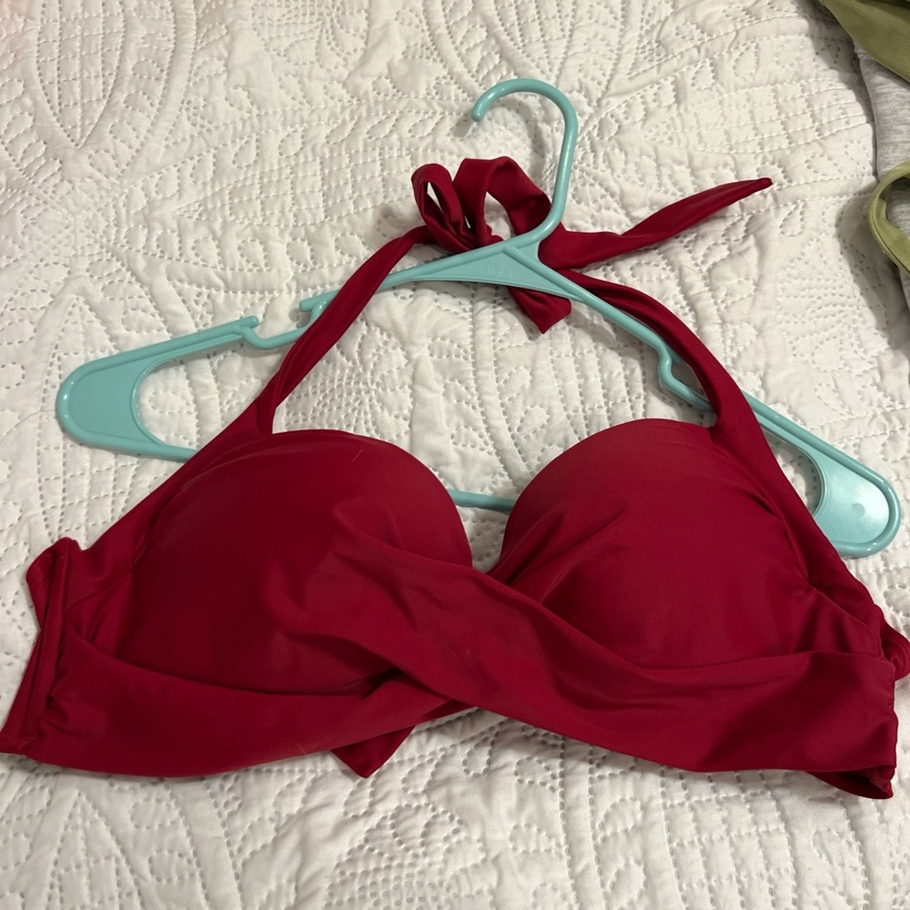 SHEIN Red Bikini Top